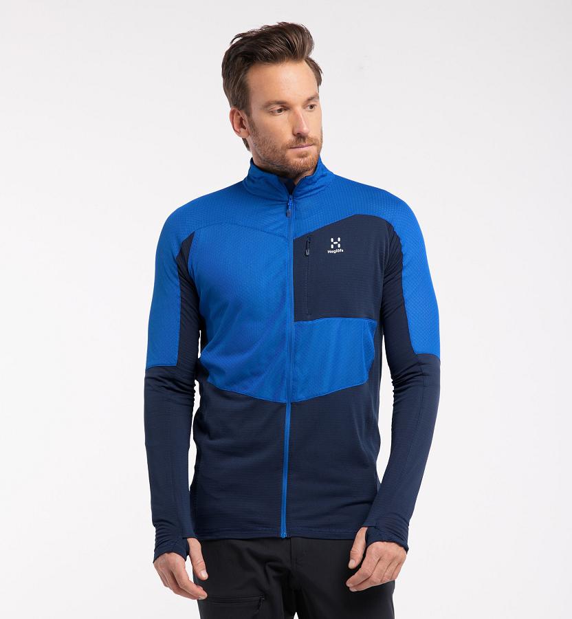 Haglöfs Mens Sirro Mid Layer Blue New Zealand 41267UCAB